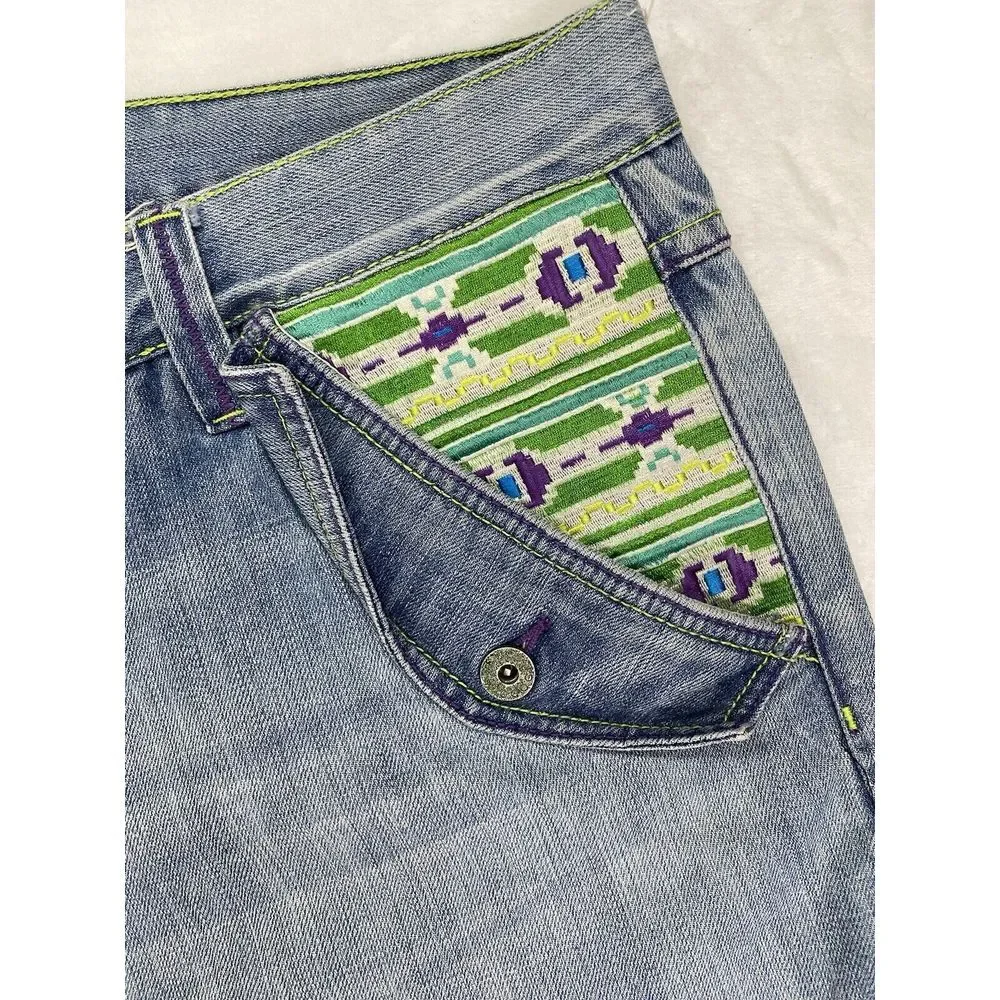 COOGI Authentic Australian Embroidered Front‎ Denim Jean Pant Mens 44x35